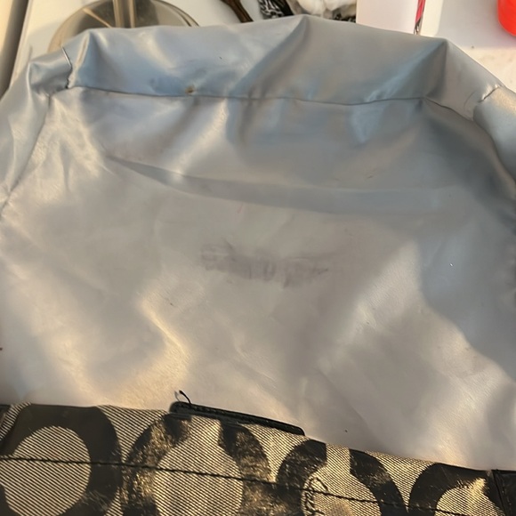 COACH ALEX OP ART SIGNATURE LEATHER LOGO SATCHEL BAG 14262 - Picture 11 of 13